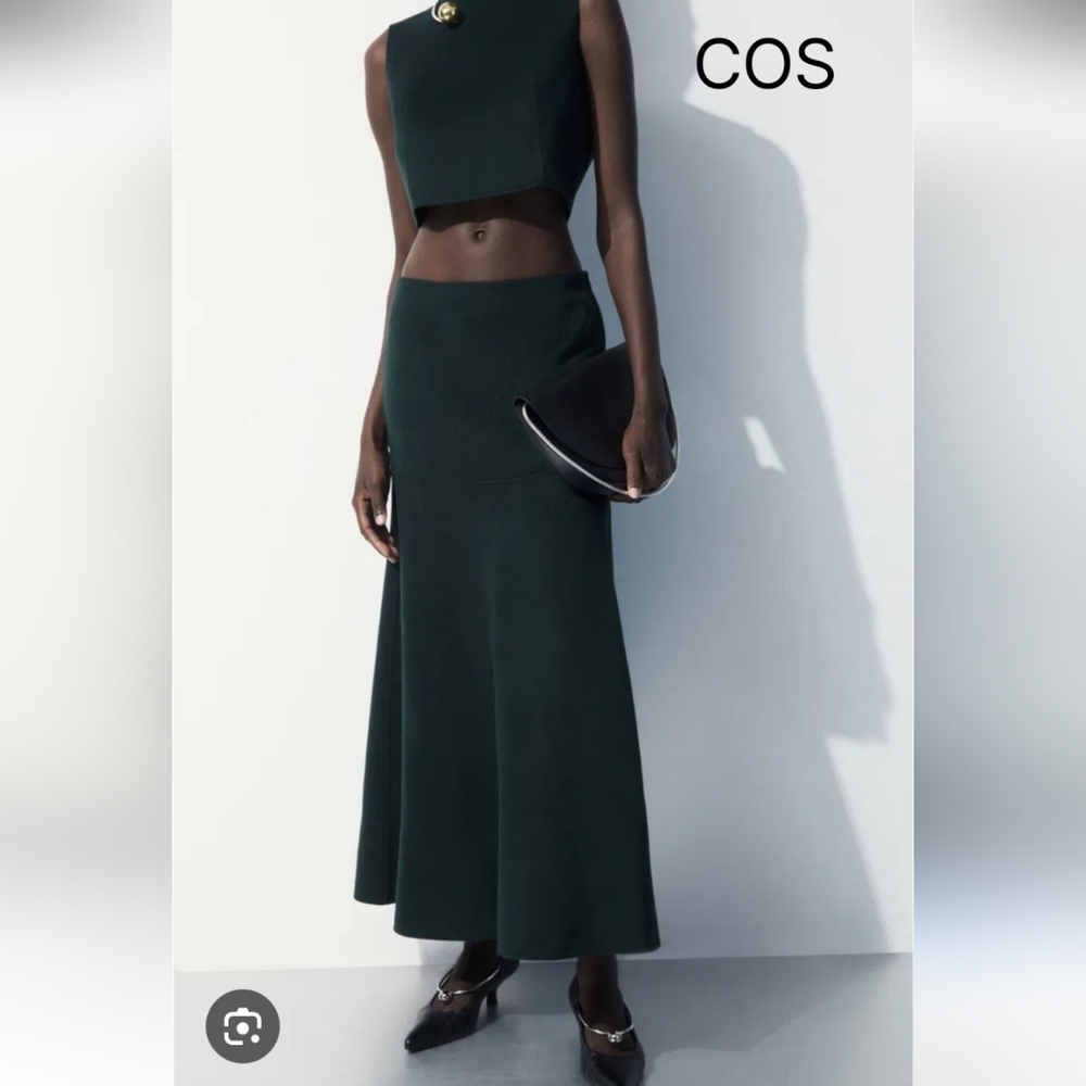 COS Dark Green Skirt